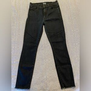 Mother - Denim High Waisted Looker Ankle Fray